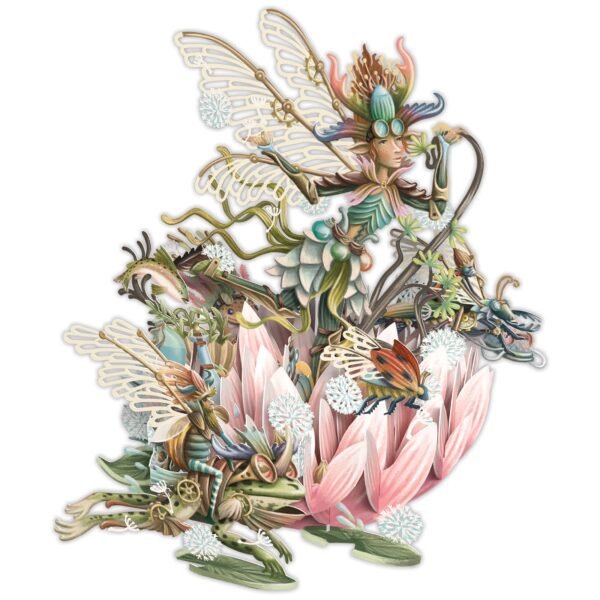 3D Pop Up River Fairy Blank Card