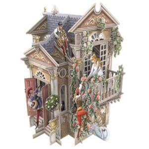 3D Pop Up Romeo & Juliet Blank Card